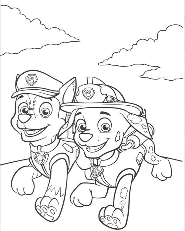 600x750 Paw Patrol Coloring Pages