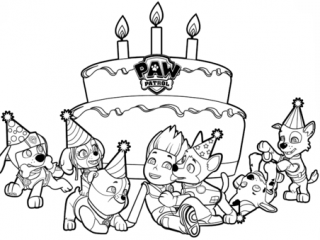 320x240 Free Paw Patrol Printable Coloring Pages Ryders Birthday Coloring