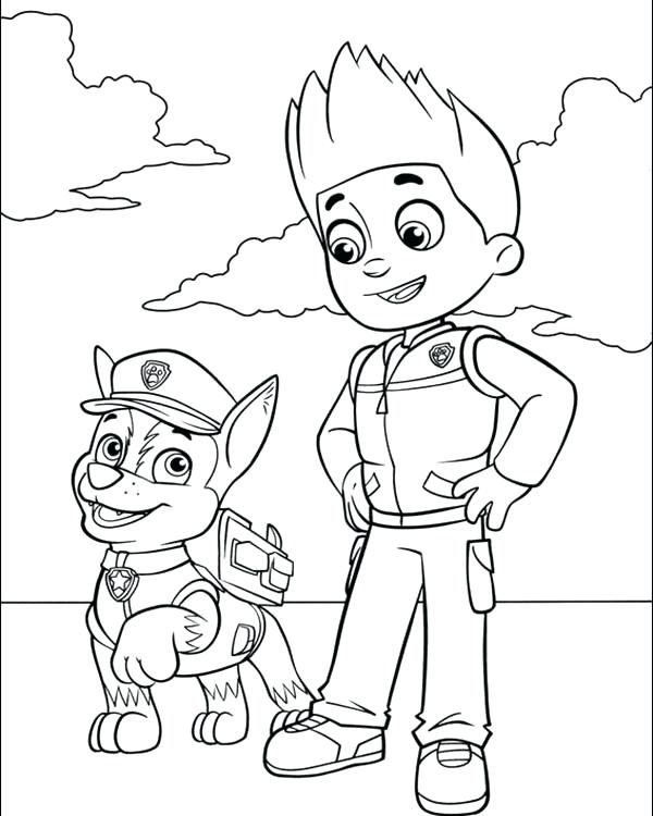 600x750 Nick Jr Halloween Para Colorear Paw Patrol Coloring Pages Dibujos