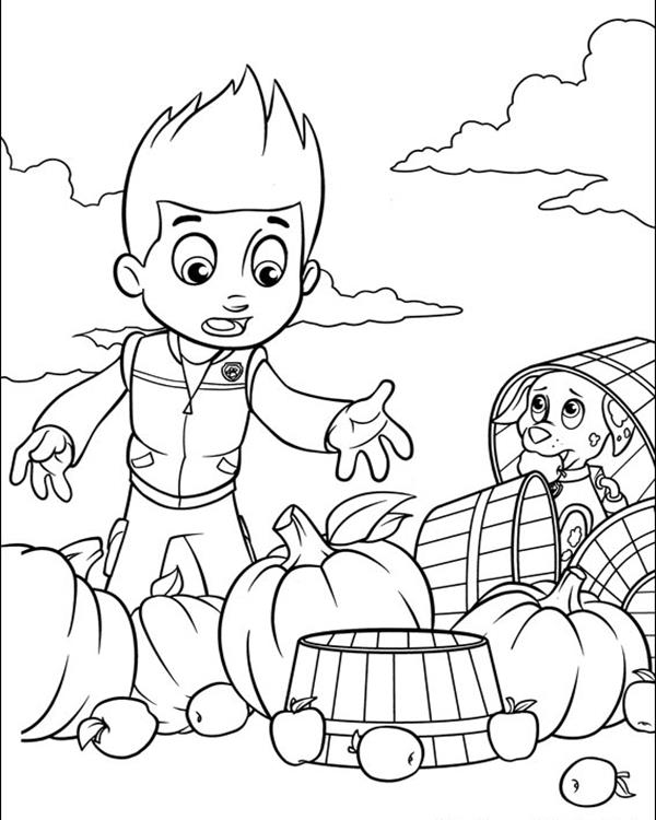 600x750 Paw Patrol Coloring Pages