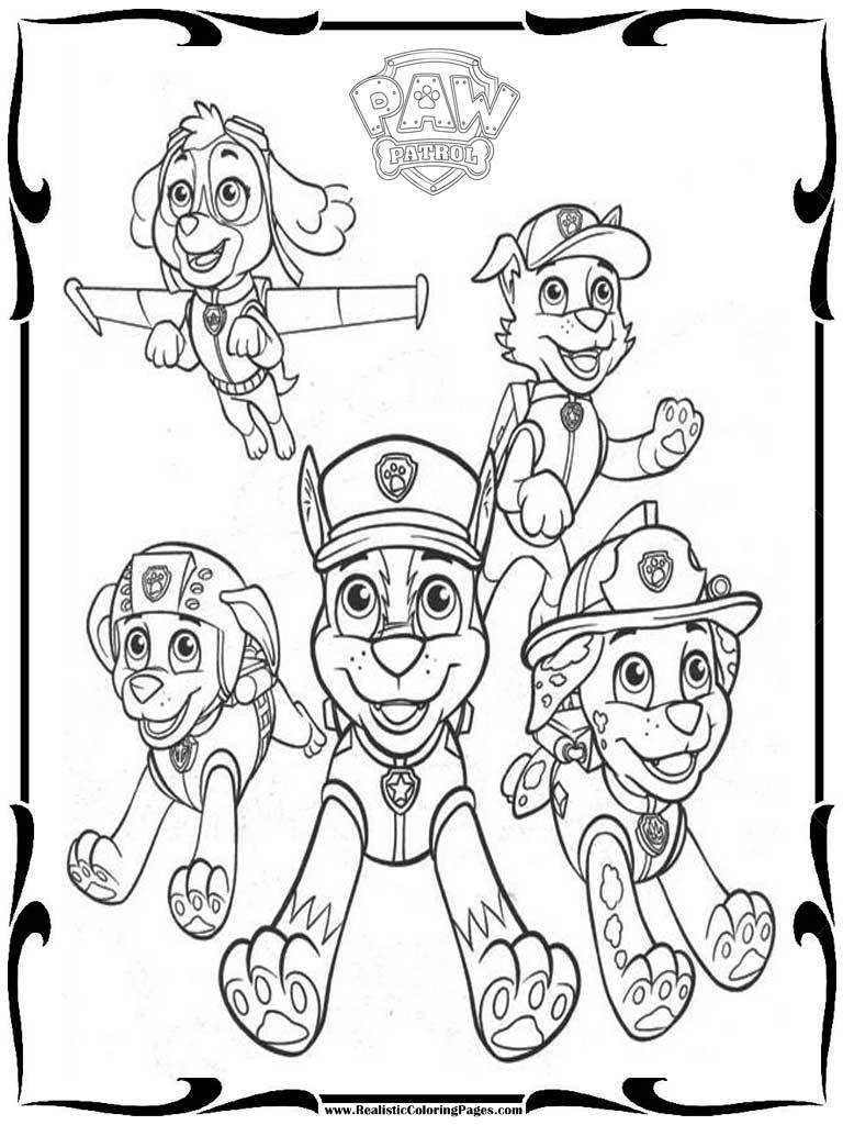 768x1024 Paw Patrol Coloring Pages Printable Many Interesting Cliparts