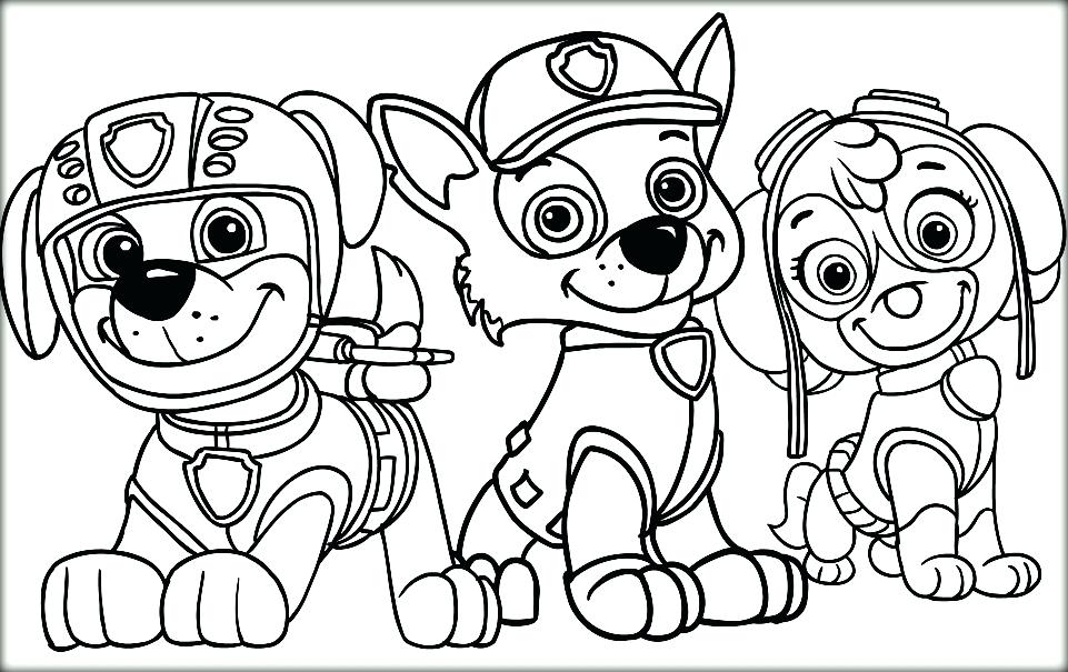 961x605 Paw Patrol Printable Coloring Pages As Well As Paw Patrol Coloring