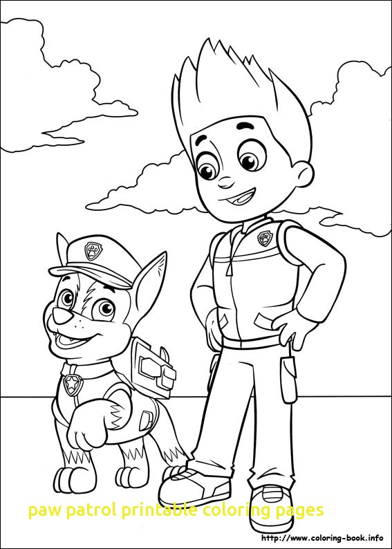 567x794 Paw Patrol Printable Coloring Pages With Paw Patrol Coloring Pages