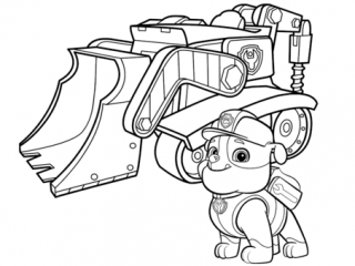 320x240 Free Paw Patrol Printable Coloring Pages Paw Patrol Rubbles