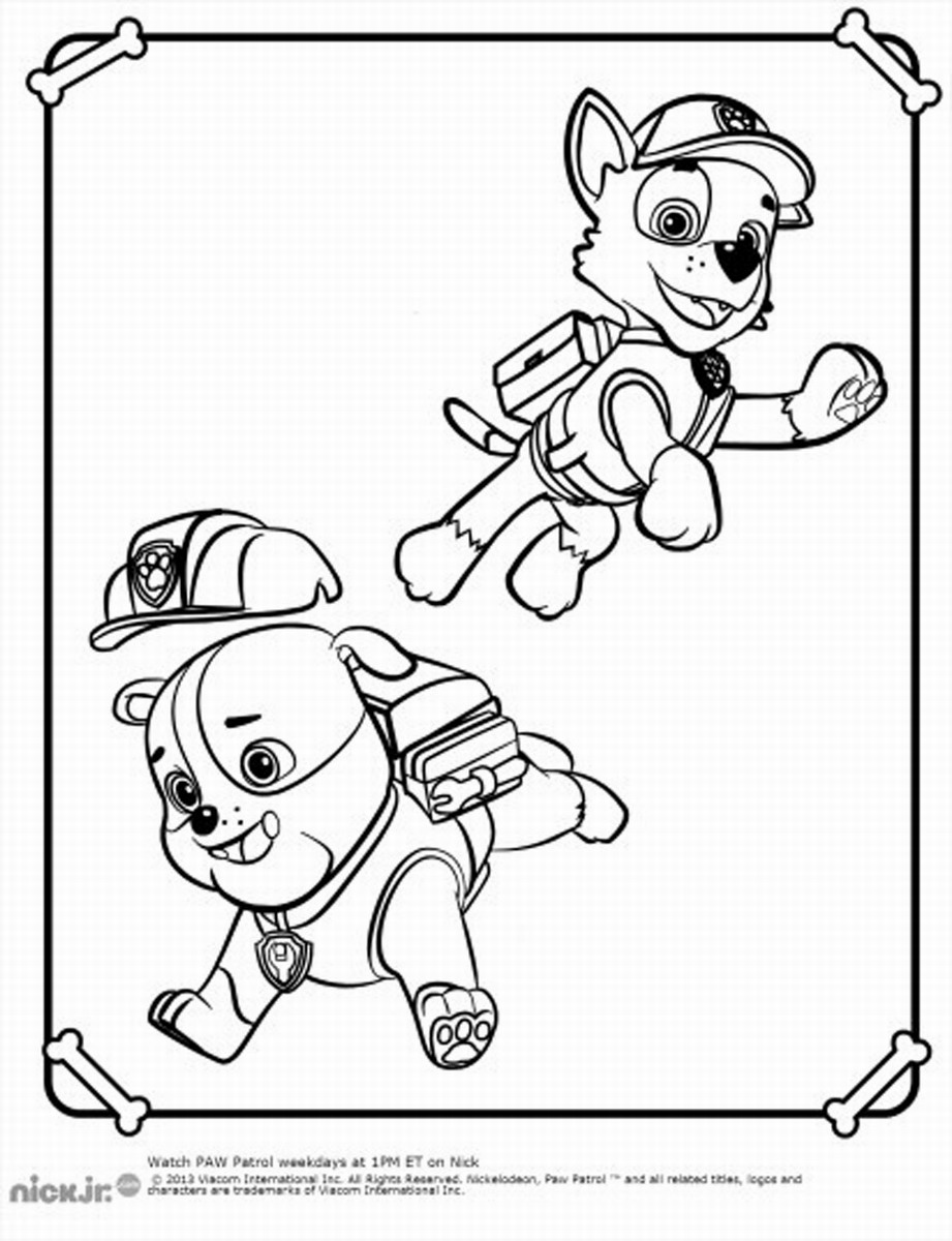 921x1200 Nick Jr Coloring Pages Paw Patrol Free Transparent Png Logos