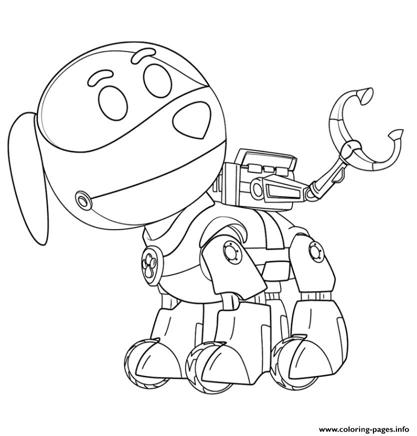 834x872 Paw Patrol Robo Dog Coloring Pages Printable