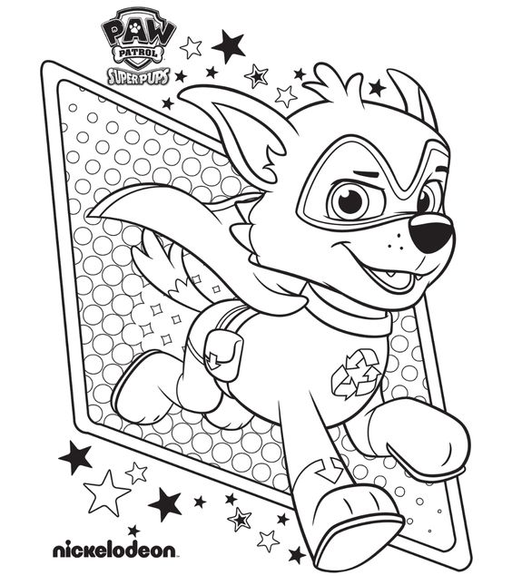 564x645 Super Pups Paw Patrol Free Coloring Page Kids, Paw Patrol