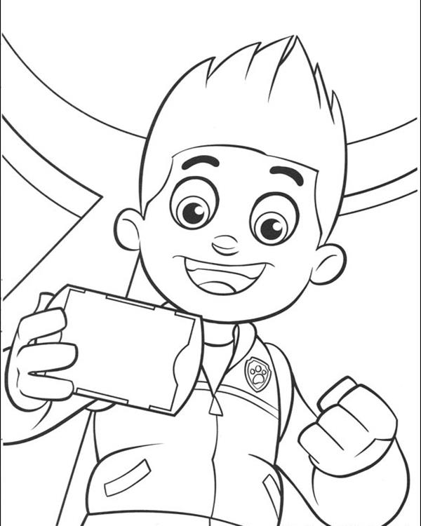 600x750 Paw Patrol Coloring Pages Ryder's Pup Pad