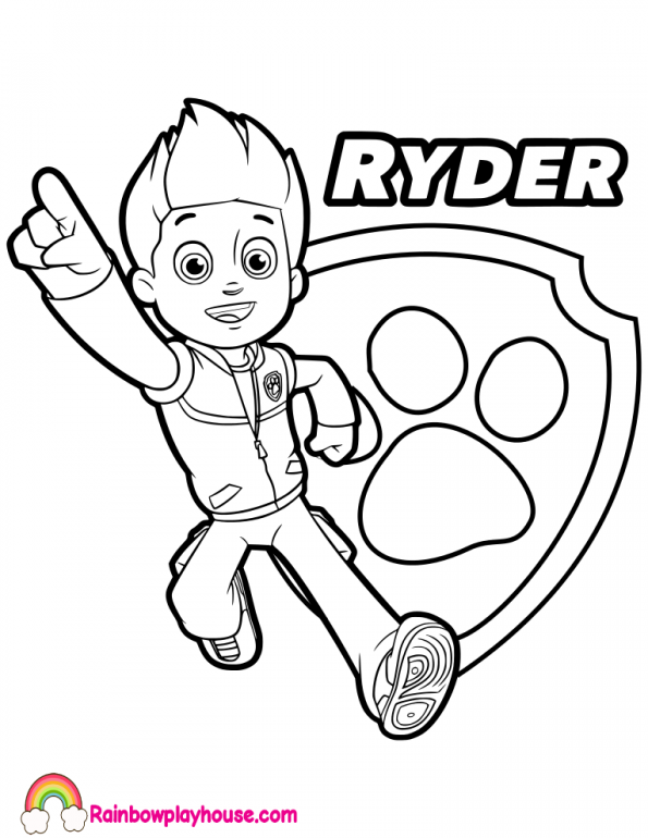 Paw Patrol Ryder Coloring Page at GetDrawings | Free download