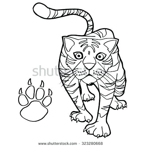 450x470 Paw Print Coloring Page Paw Print Coloring Page Paw Patrol