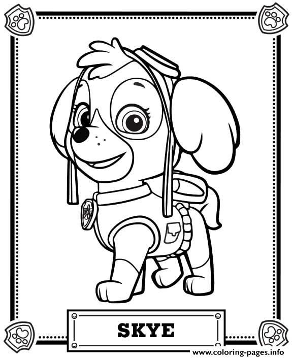 575x707 Print Paw Patrol Skye Coloring Pages Andreas Ideas Birthday