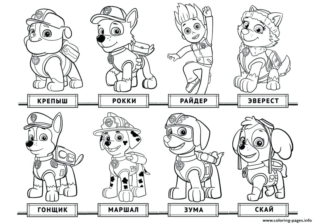1024x724 Free Printable Paw Patrol Coloring Pages