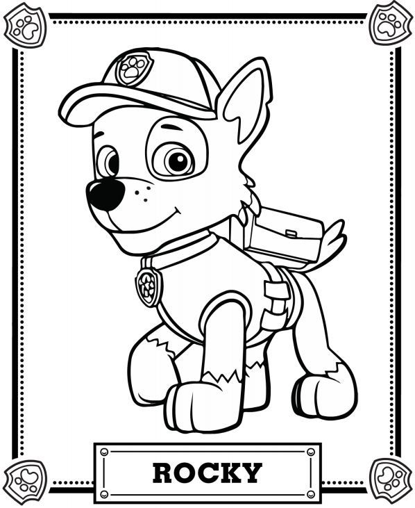 598x731 Paw Patrol Valentine Coloring Pages Patrol Easter