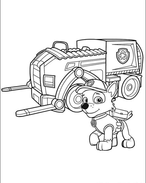 600x750 Paw Patrol Coloring Pages