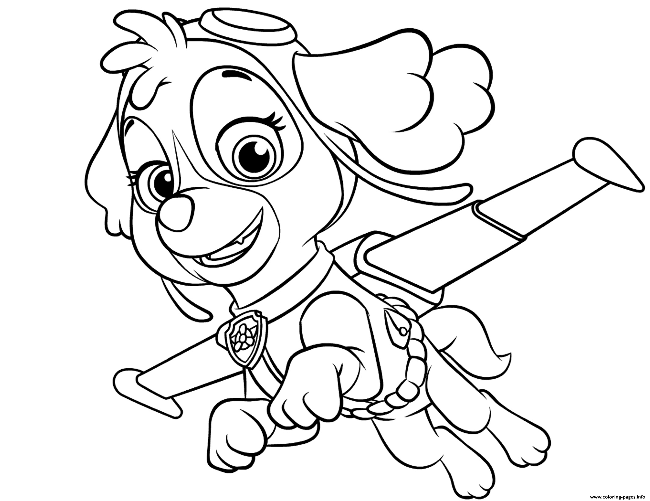 2128x1640 Skye Flying Paw Patrol Coloring Pages Printable