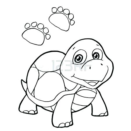 450x450 Paw Print Coloring Page Turtle Free Paw Print Coloring Pages