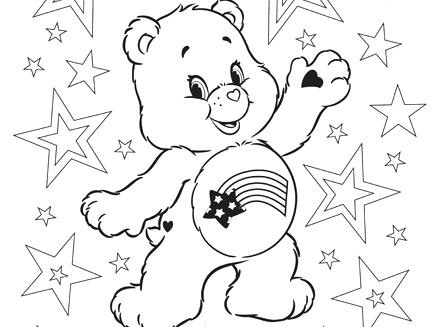 440x327 Meet Cares Bear Care Bears Coloring Pe Full Care Bear Coloring