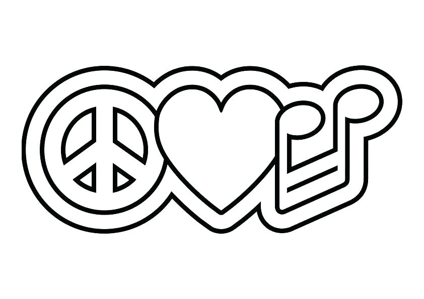 842x595 Peace And Love Coloring Pages Coloring Pages Of Peace Signs Peace