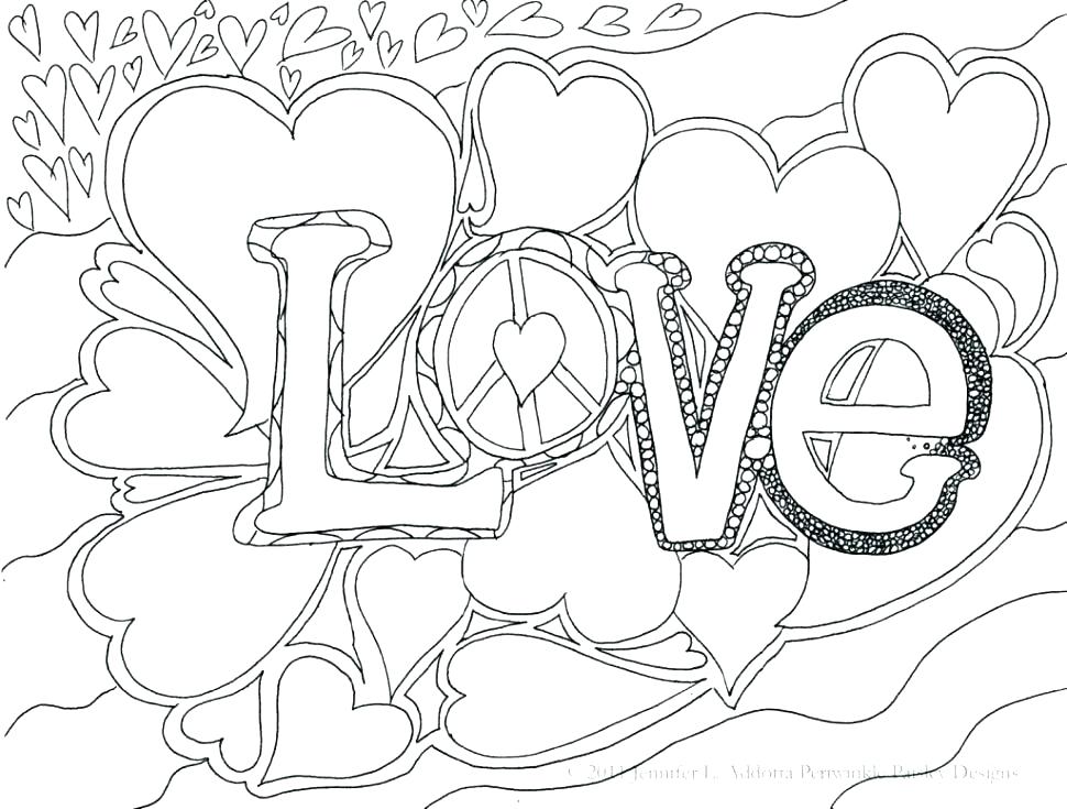 970x735 Peace And Love Coloring Pages Love Coloring Pages Peace And Love