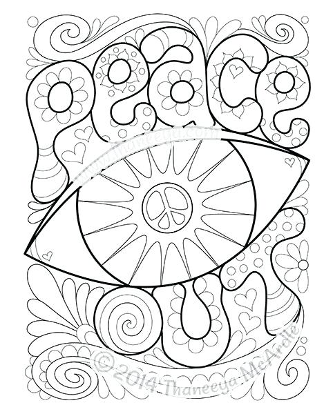 469x600 Peace Coloring Page Peace Out Coloring Page