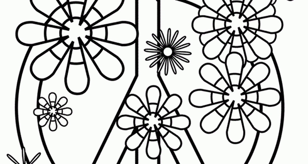 1048x560 Peace Coloring Pages New Free Hand Peace Sign Coloring Pages