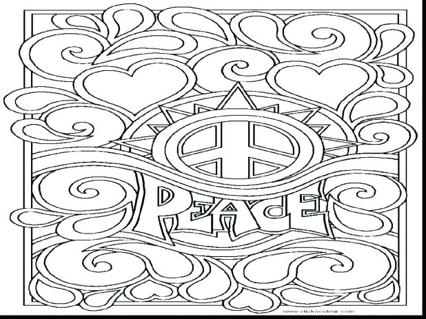 618x463 Peace Coloring Pages