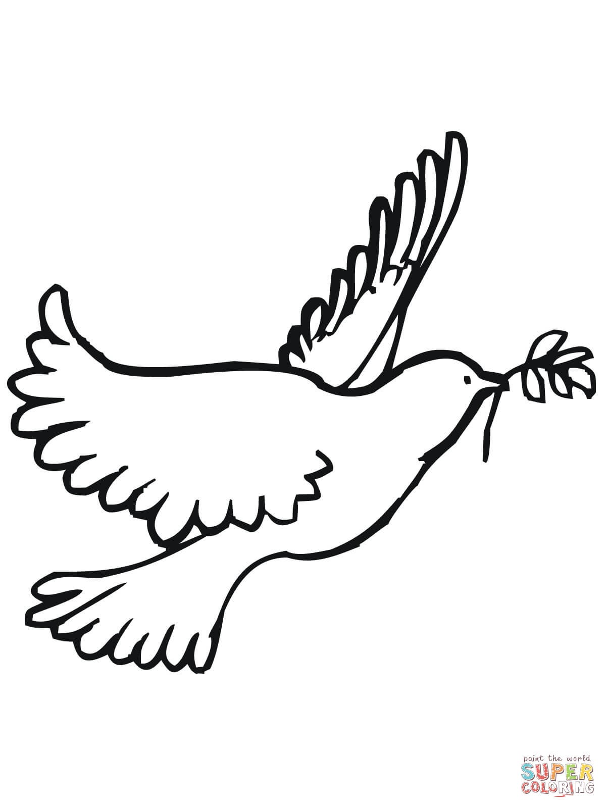 1200x1600 Peace Dove Coloring Page Resume