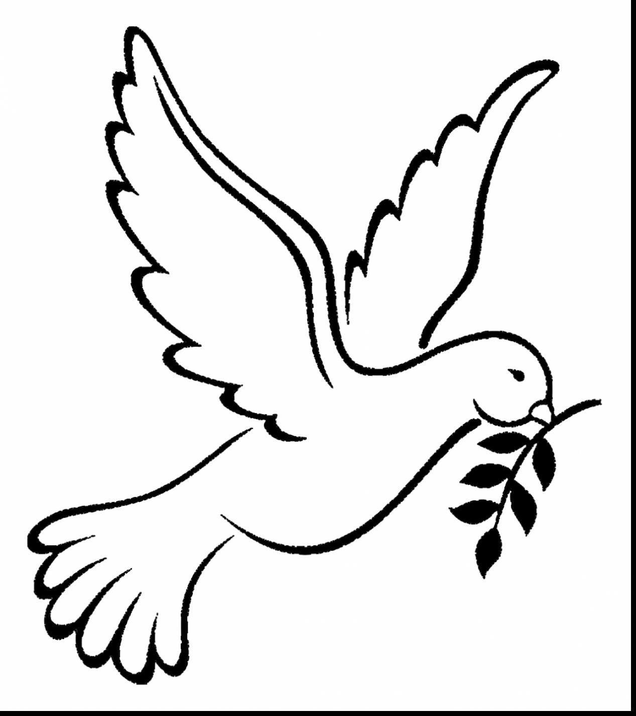 1267x1425 Peace Dove Coloring Pages Download For Kids With Page