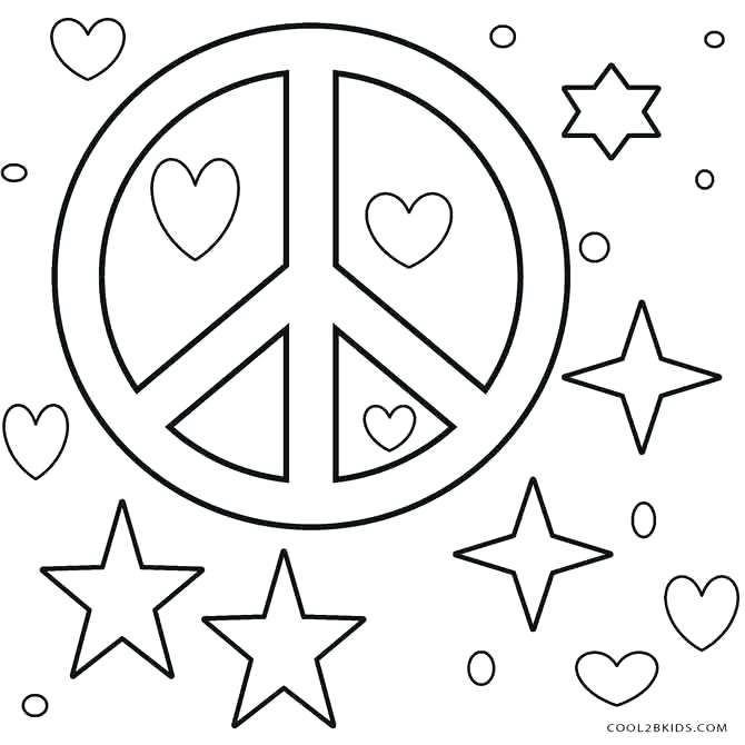 670x670 Free Printable Peace Sign Coloring Pages Peace Signs Coloring
