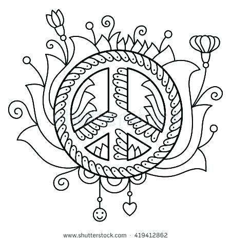 450x470 Peace Symbol Coloring Pages Dove Coloring Page Awesome Simple