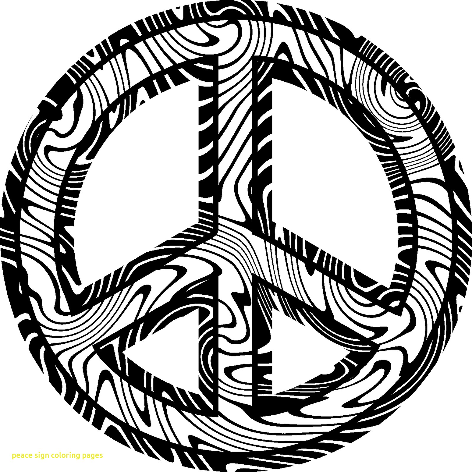 1600x1600 Pretty Inspiration Peace Sign Coloring Pages Adult Cool For Adults