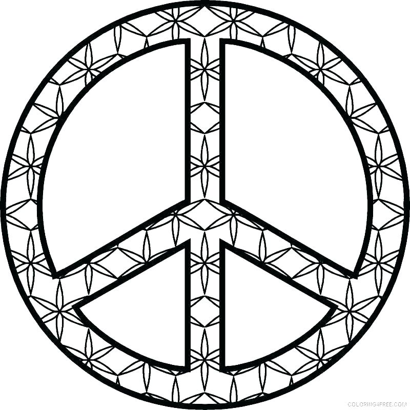 800x800 Coloring Pages Of Peace Signs Peace Signs Coloring Pages Free