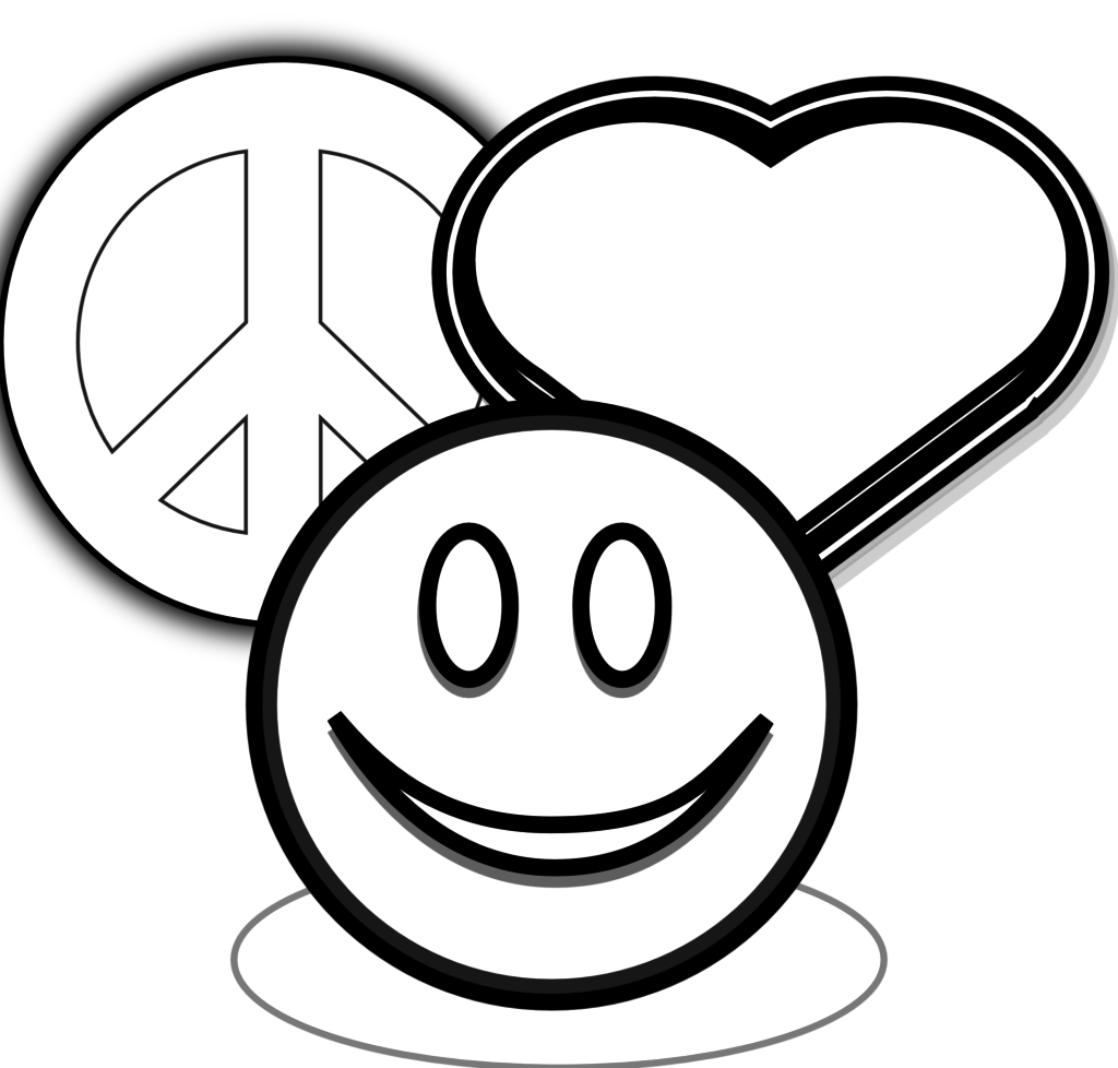 1024x978 Peace Sign Coloring Pages To Print