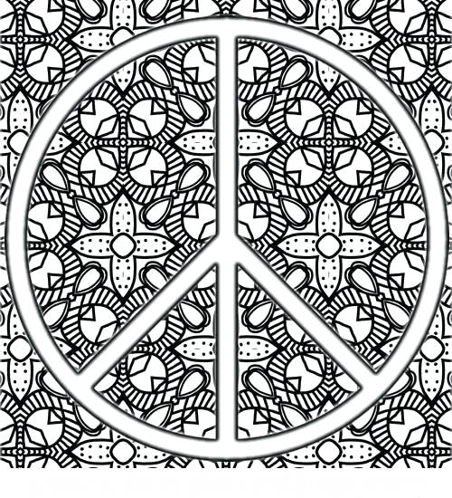 500x550 Peace Coloring Page Peace Coloring Page Peace Sign Mandala