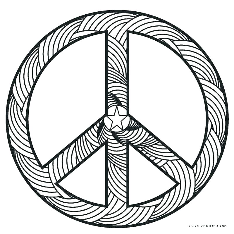 800x800 Pictures Of Peace Signs To Color Coloring Pages Of Peace Signs