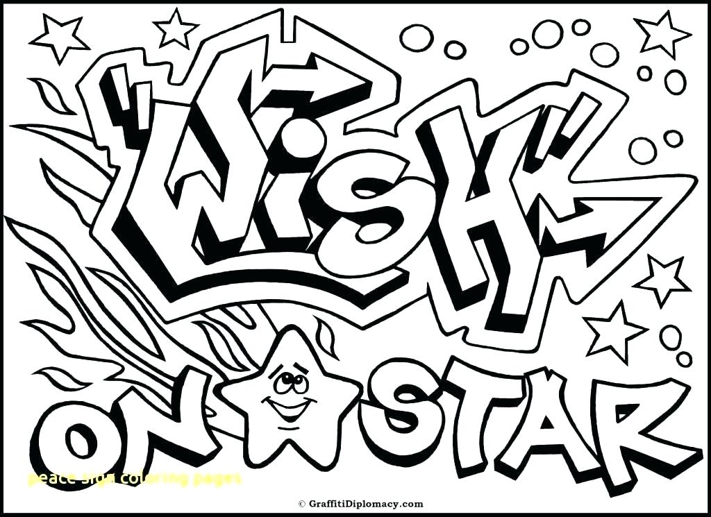 1024x745 Peace Sign Coloring Page Coloring Design