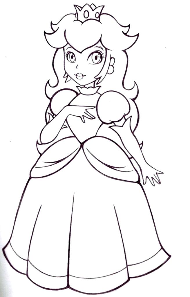655x1024 Princess Peach Coloring Page Free Princess Peach Coloring Pages