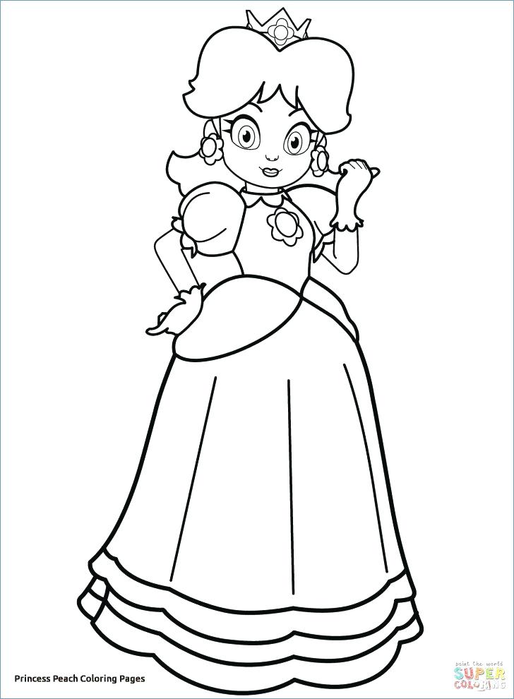 728x990 Princess Peach Coloring Page Princess Peach Coloring Pages