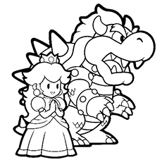 230x230 Contemporary Decoration Princess Peach Coloring Pages Pretty