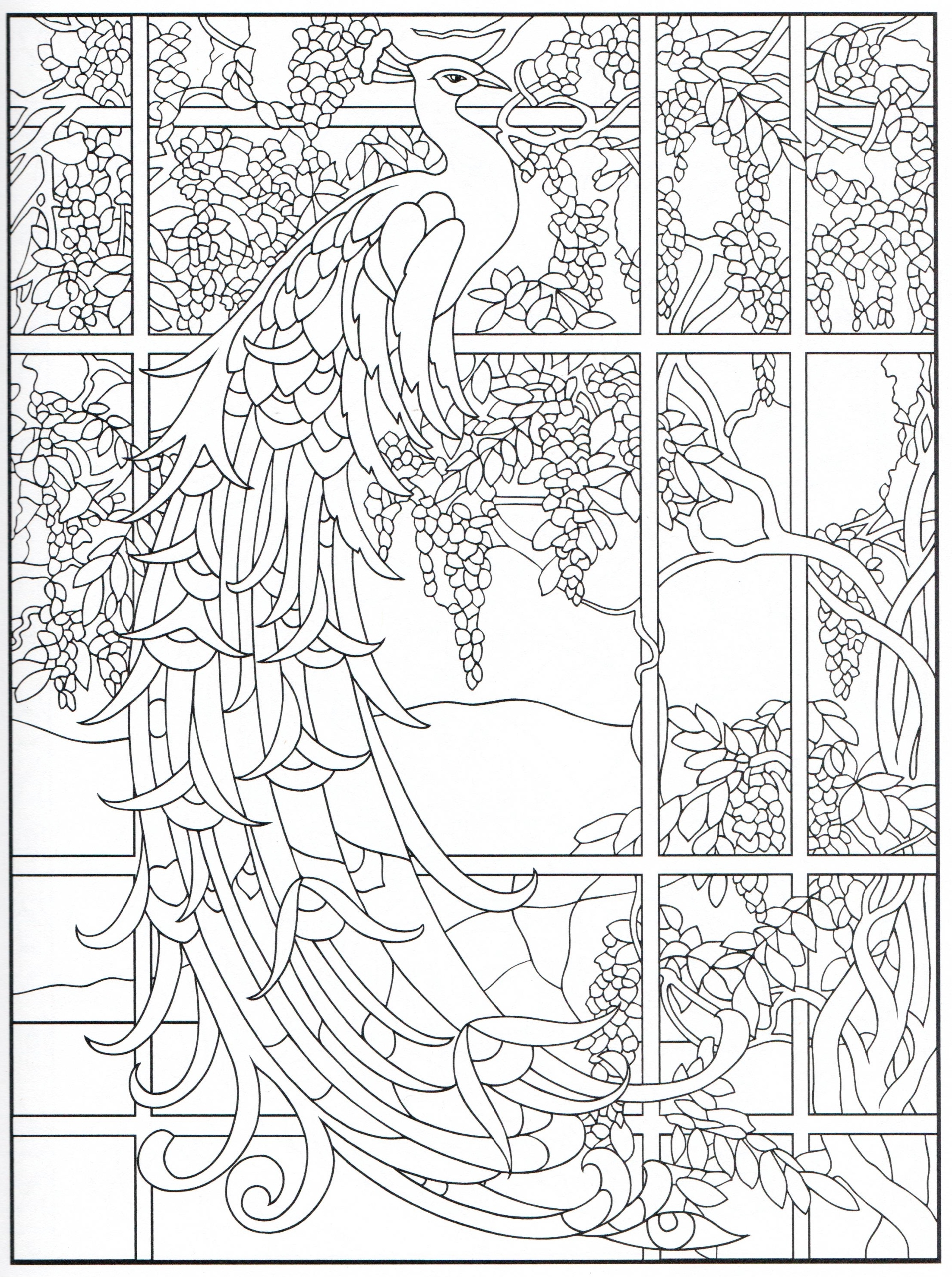 2206x2957 Peacock Coloring Page Download