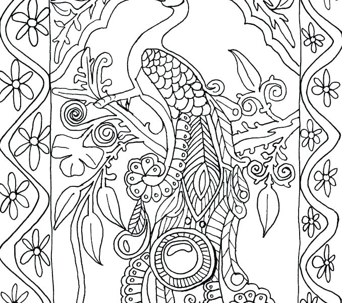 678x600 Peacock Coloring Pages Peacock Coloring Page Realistic Peacock