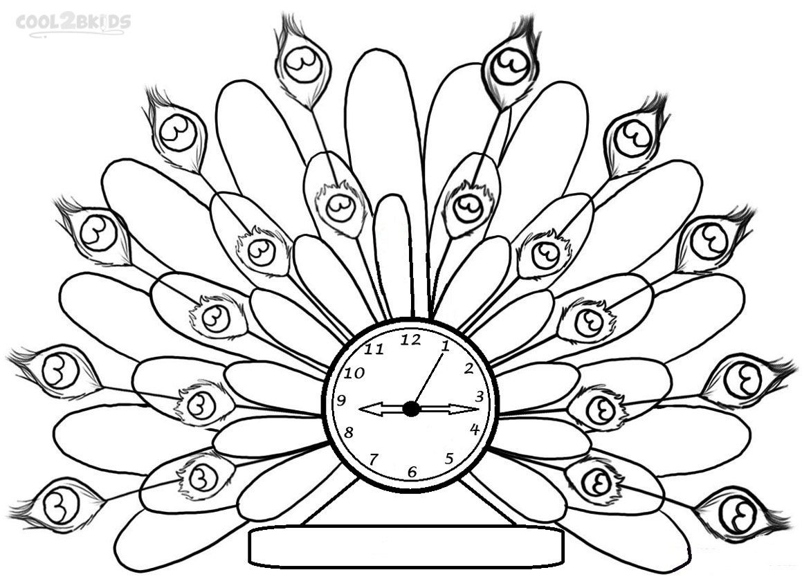 1159x850 Printable Clock Coloring Pages For Kids