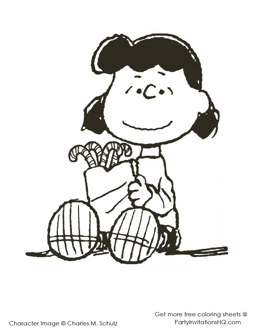 850x1100 To Charlie Brown Characters Coloring Pages