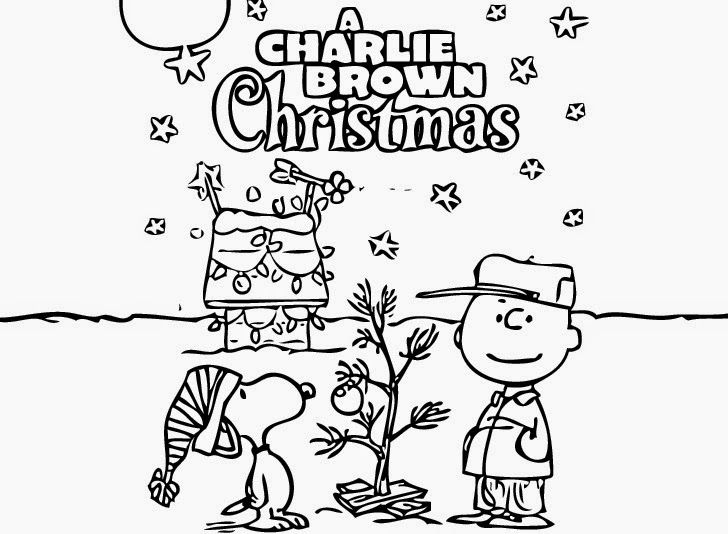 728x534 Peanuts Christmas Coloring Pages