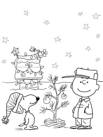 362x480 Charlie Brown Christmas Coloring Pages To Print Click To See