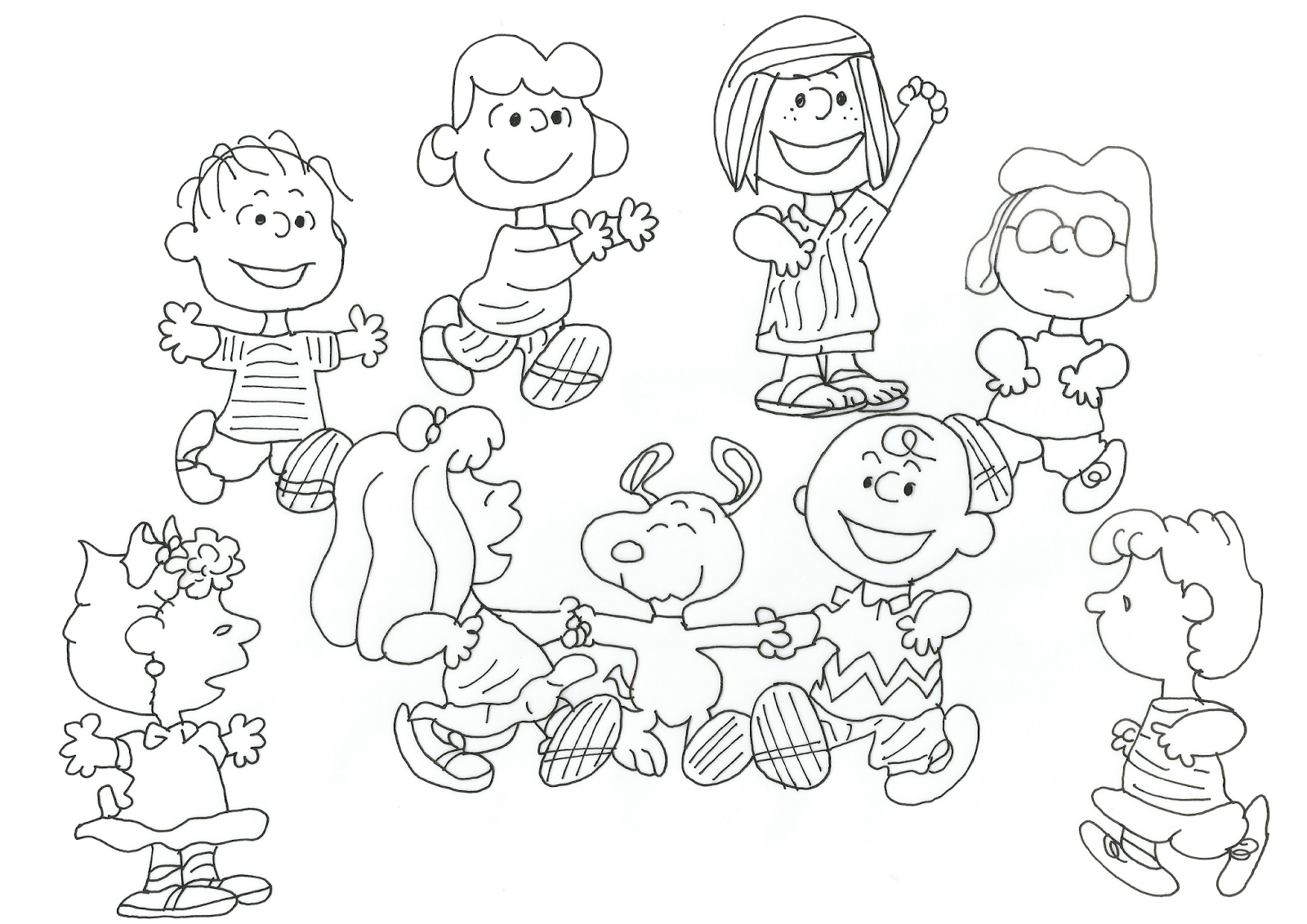1600x1132 Free Charlie Brown Snoopy And Peanuts Coloring Pages Charlie