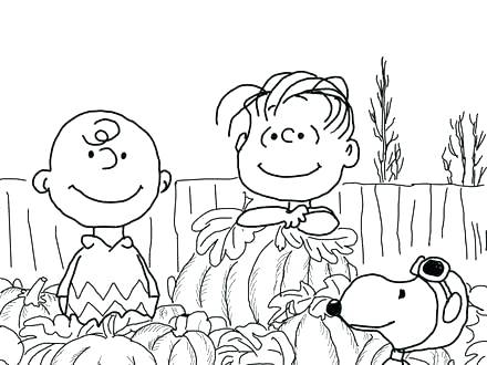 440x330 Free Charlie Brown Halloween Coloring Pages Page Printable Click