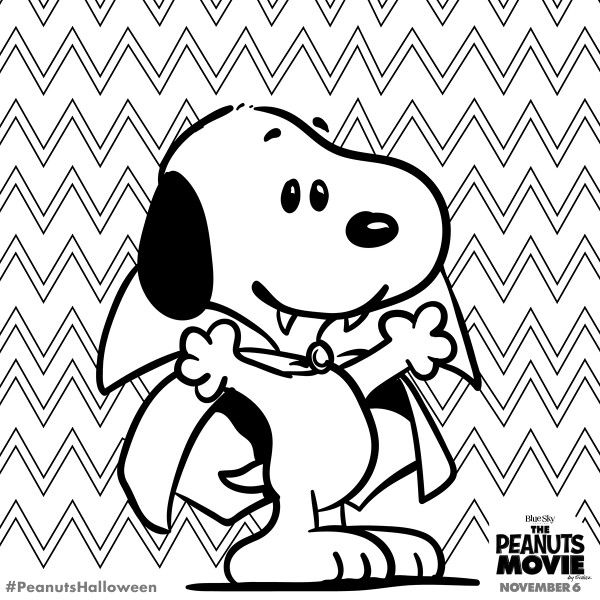 600x600 Snoopy Para Colorear
