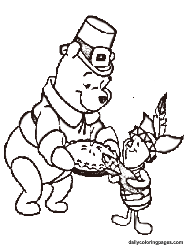 600x800 Thanksgiving Coloring Pages To Print Winnie The Pooh