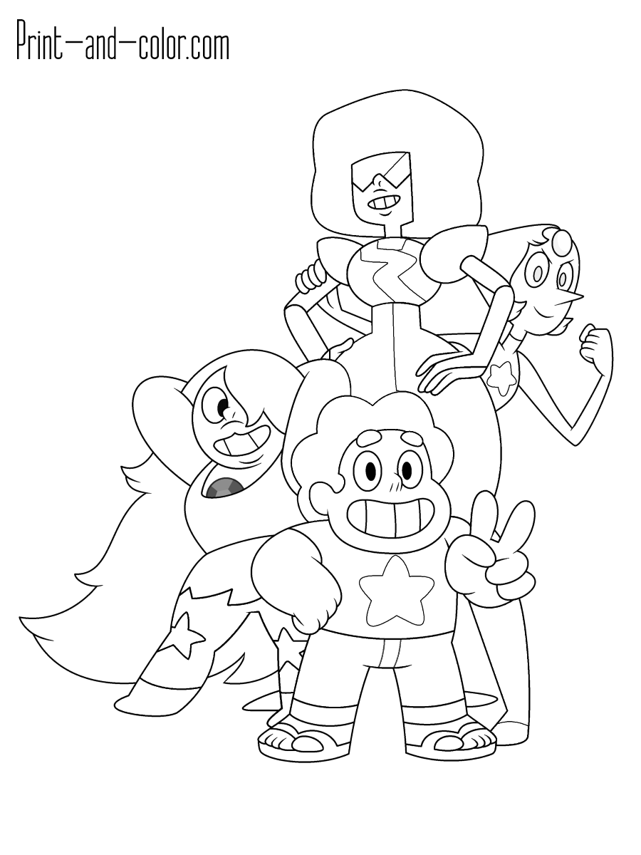 900x1200 Steven Universe Coloring Pages Print